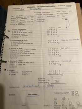 Protokoll lokalprov 1983